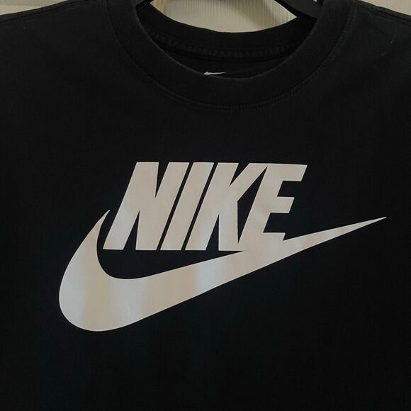 Nike Large Original Tee Short Sleeve Crew Neck Black White - Picture 3 of 6